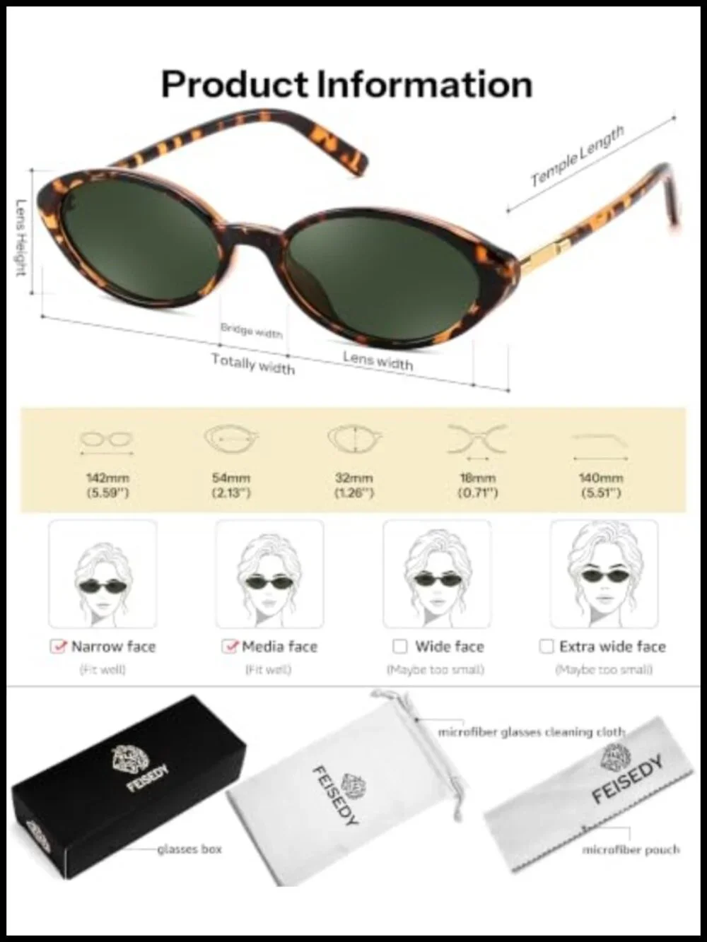 Retro Oval Cat Eye Sunglasses Women Trendy 90s Narrow Shades Y2K Sunnies